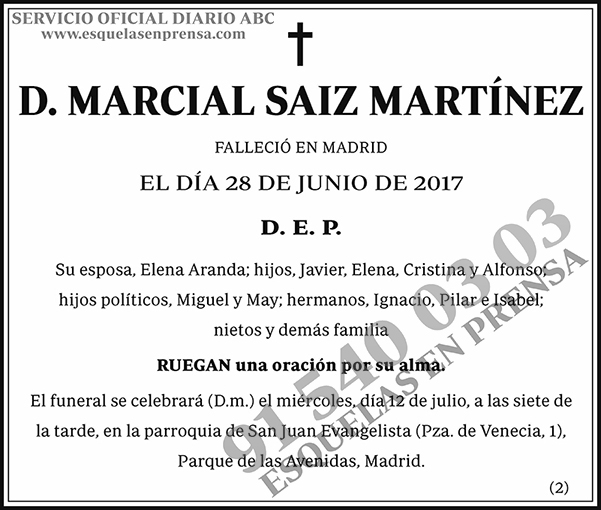 Marcial Saiz Martínez